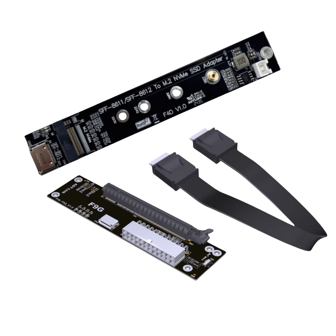 PCIe 4.0 X4 64Gbps OCuLink بطا - مراجعة Oculink Egpu Dock Graphics Card وسعره