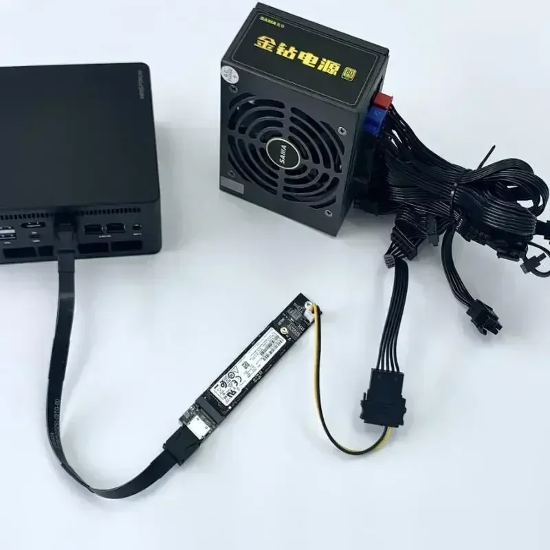 PCIe 4.0 X4 64Gbps OCuLink بطا - مراجعة Oculink Egpu Dock Graphics Card وسعره